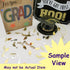 Confetti Grad Cap Blue Royal, Yellow