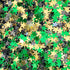 WC Stars 1/4" Black, Gold and Green