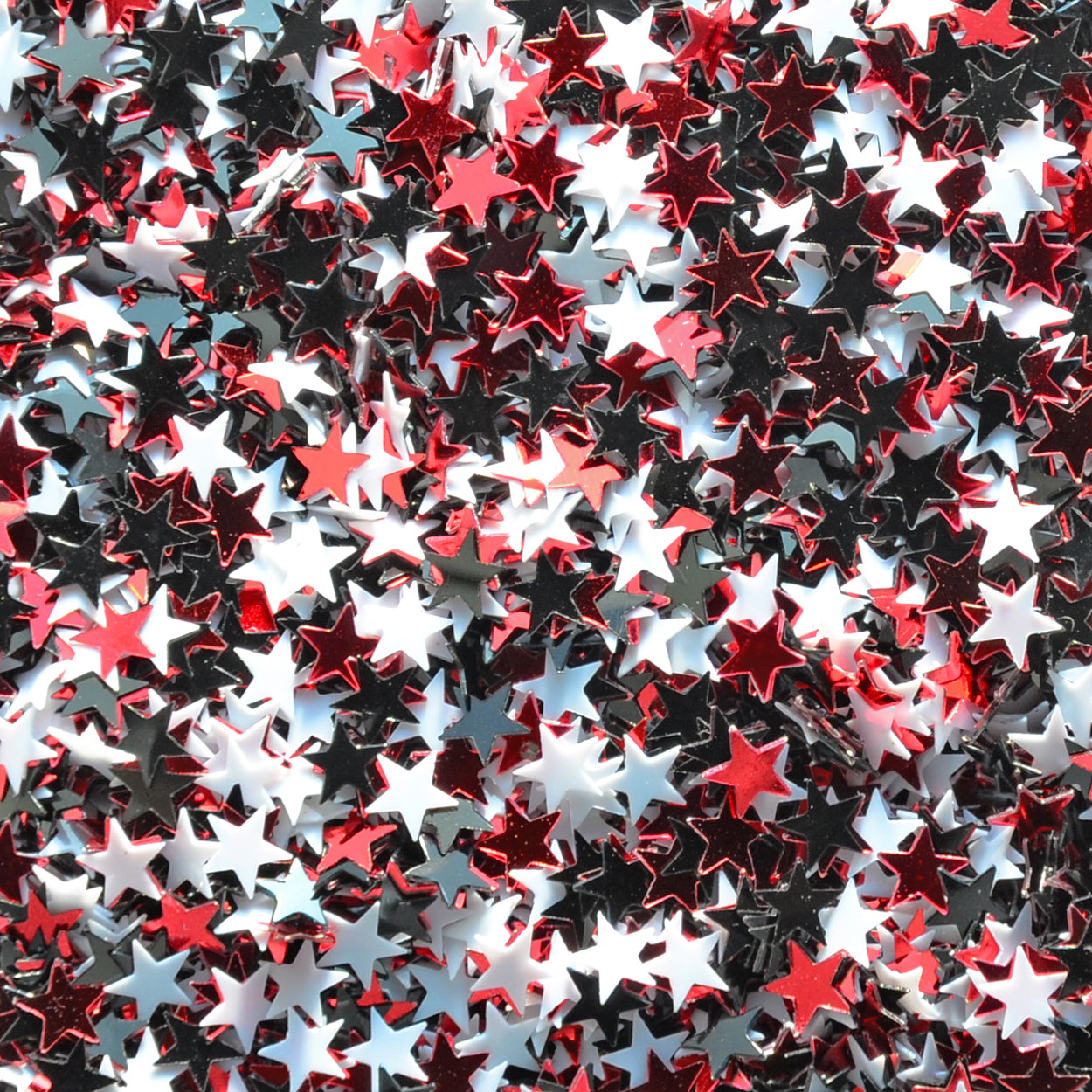 WC Stars 1/4" Black, Red and White