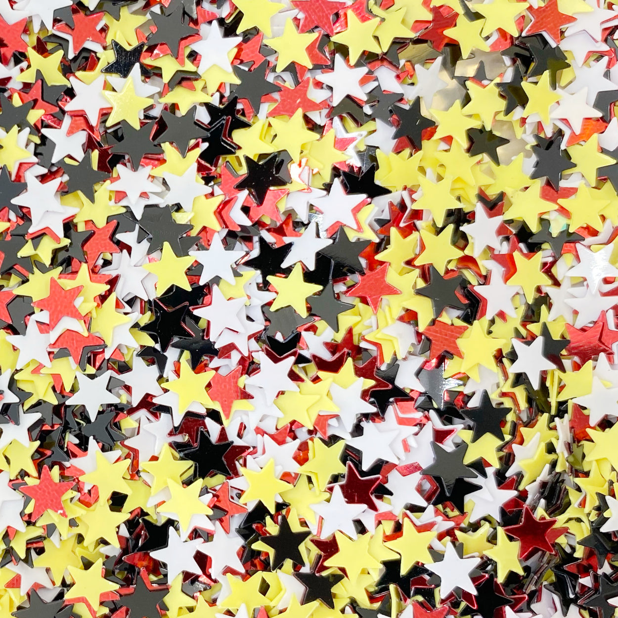 WC Stars 1/4" Black, Red, White and Yellow