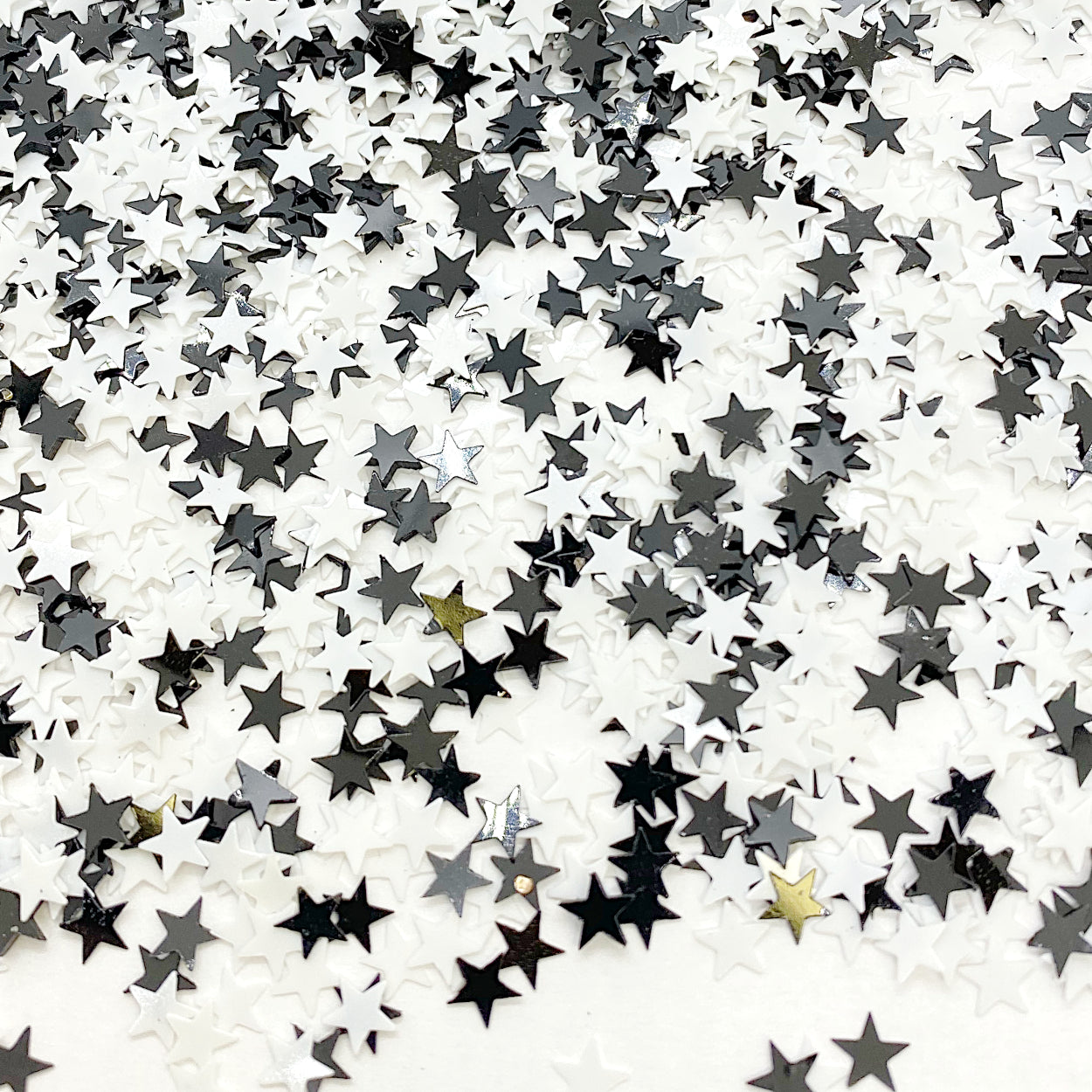 WC Stars 1/4" Black and White