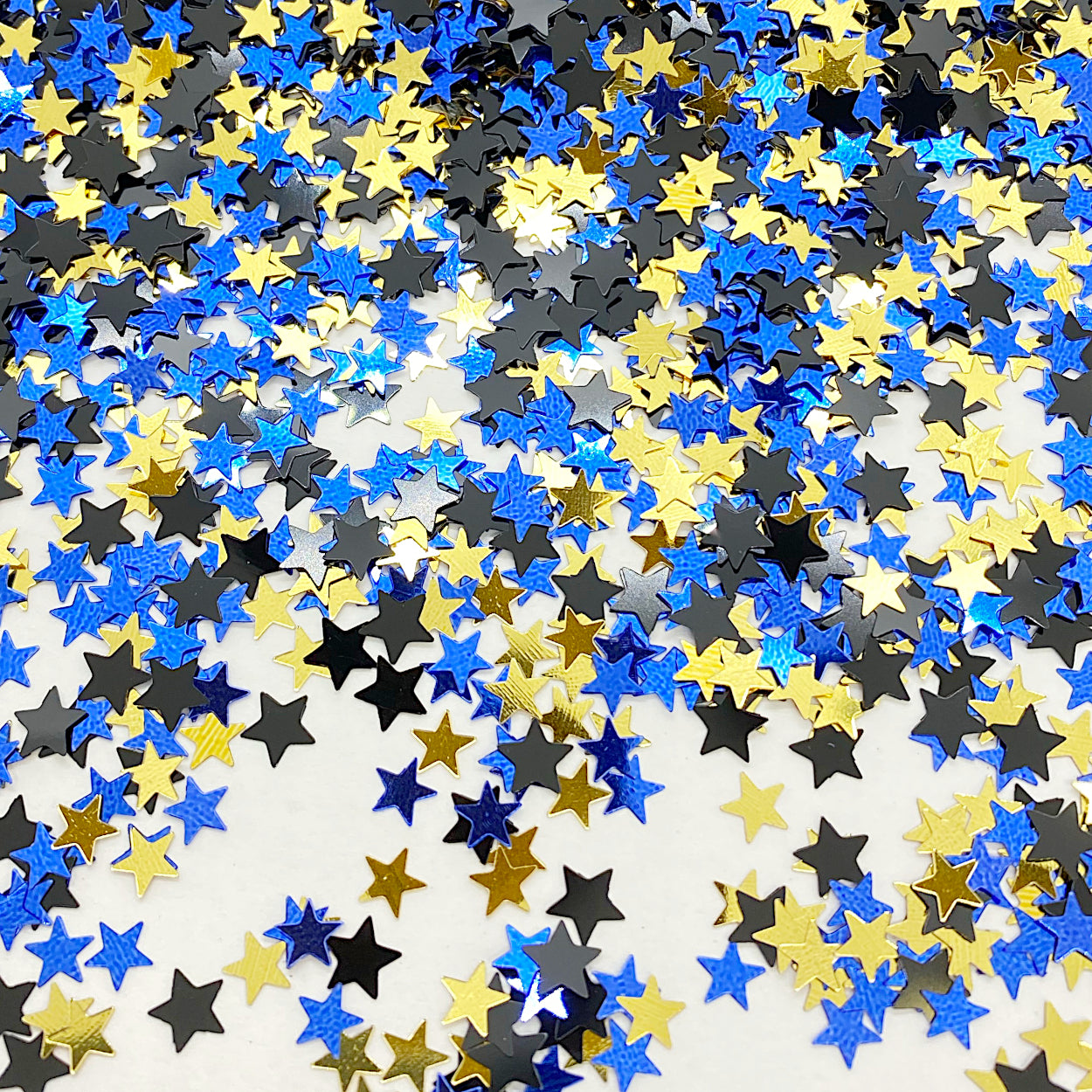 WC Stars 1/4" Black, Blue Dark, and Gold