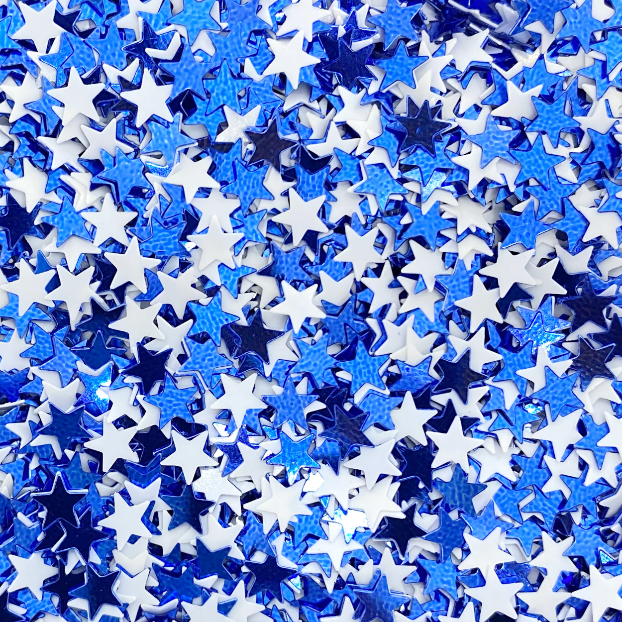 WC Stars 1/4" Blue Dark and White