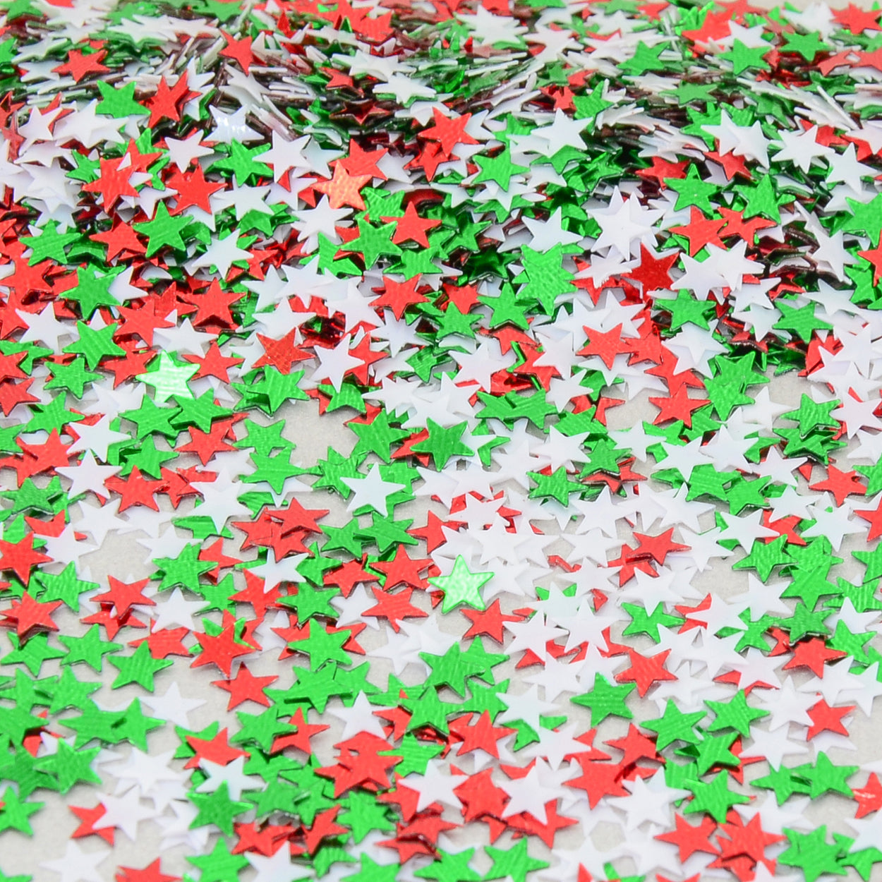 WC Stars 1/4" Green, Red and White