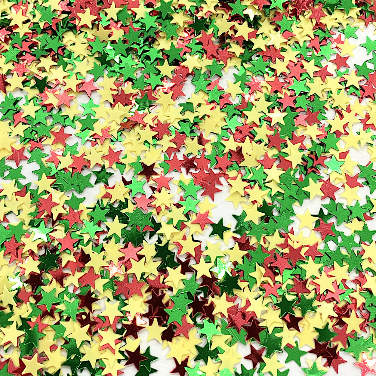 WC Stars 1/4" Green, Red and Yellow