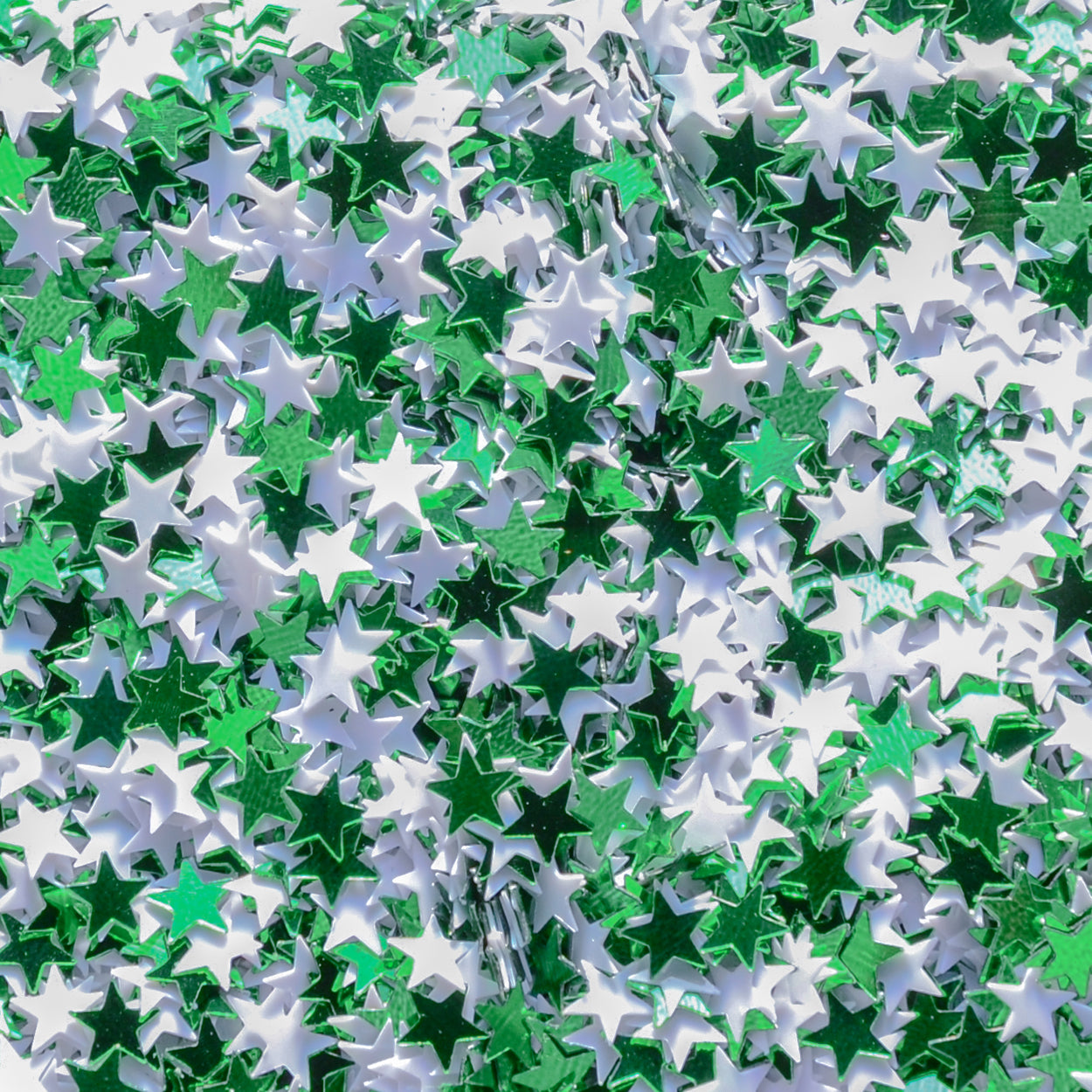 WC Stars 1/4" Green and White