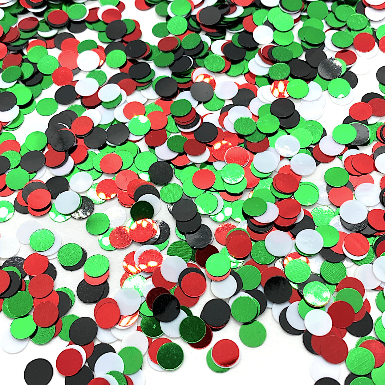 WC Circles 1/4" Black, Green, Red and White