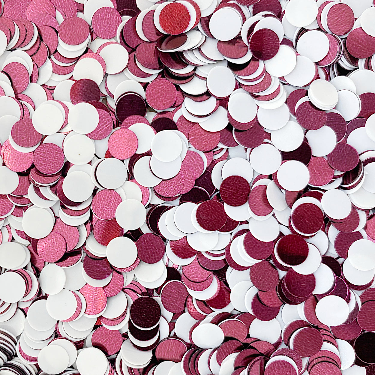 WC Circles 1/4" Maroon and White