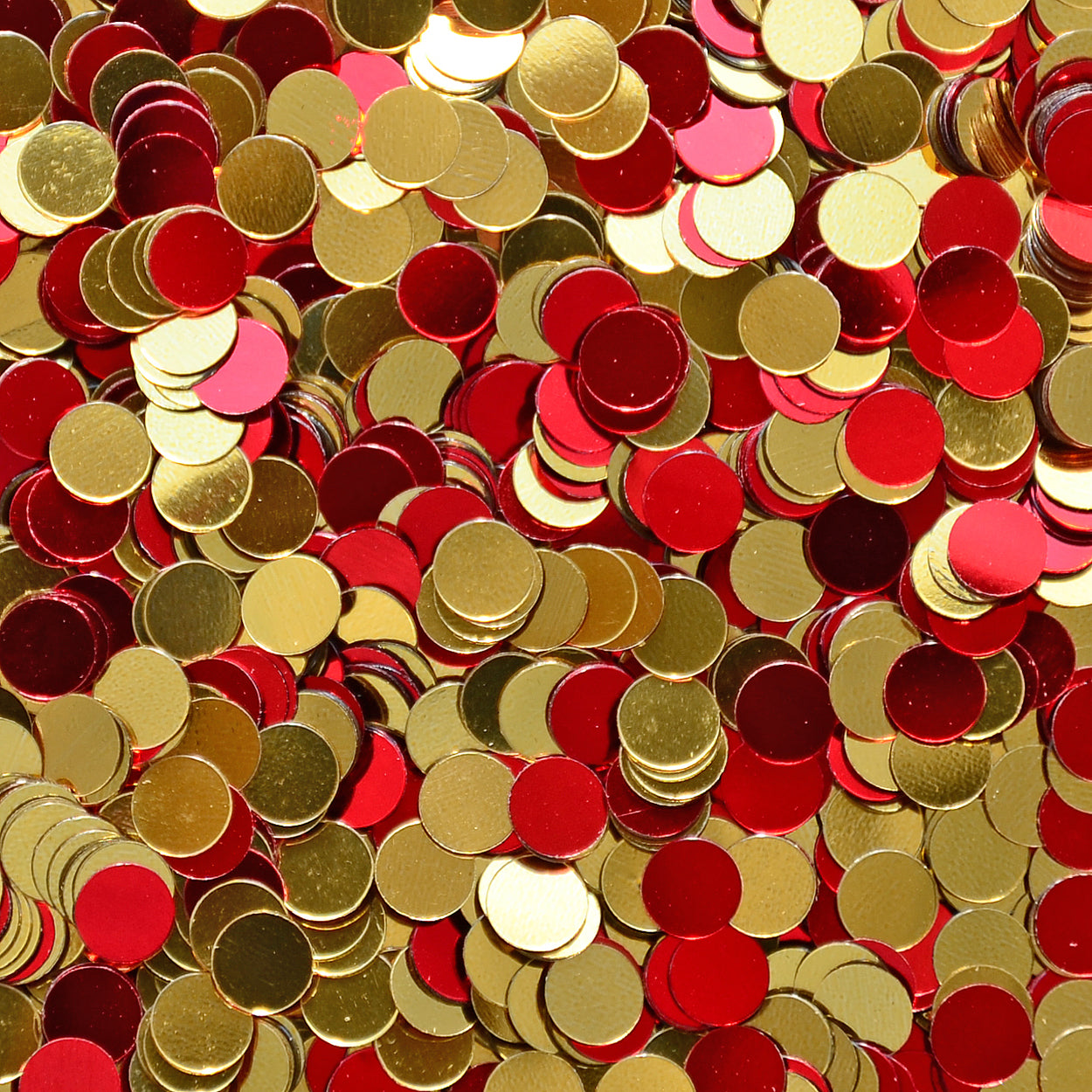 WC Circles 1/4" Gold and Red