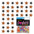 Confetti Star 1/4" Black, Orange