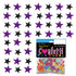 Confetti Star 1/4" Black, Purple