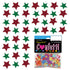 Confetti Star 1/4" Green, Red