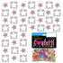 Confetti Star 1/4" Pink, White