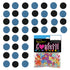 Confetti Circle 1/4" Black, Blue Sky