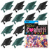 ConfettiCombo - Grad Cap Black, Green Hunter