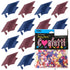 Confetti Grad Cap Blue Navy, Burgundy