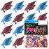 Confetti Grad Cap Blue Sky, Burgundy