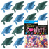 Confetti Grad Cap Blue Sky, Green Hunter