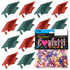 Confetti Grad Cap Green Hunter, Red