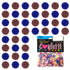 Confetti Circle 1/4" Blue Royal, Burgundy