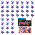 Confetti Star 1/4" Blue Navy, Purple