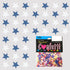 Confetti Star 1/4" Blue Navy, White