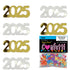 ConfettiCombo - Year 2025 Gold, White