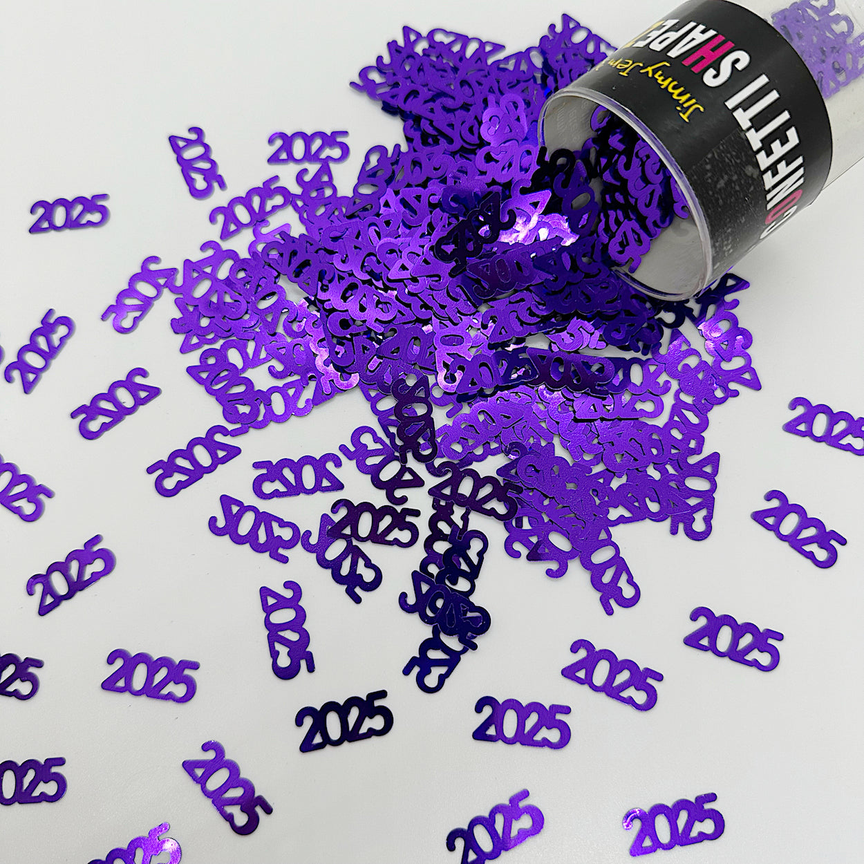 Confetti Year 2025 Black, Purple