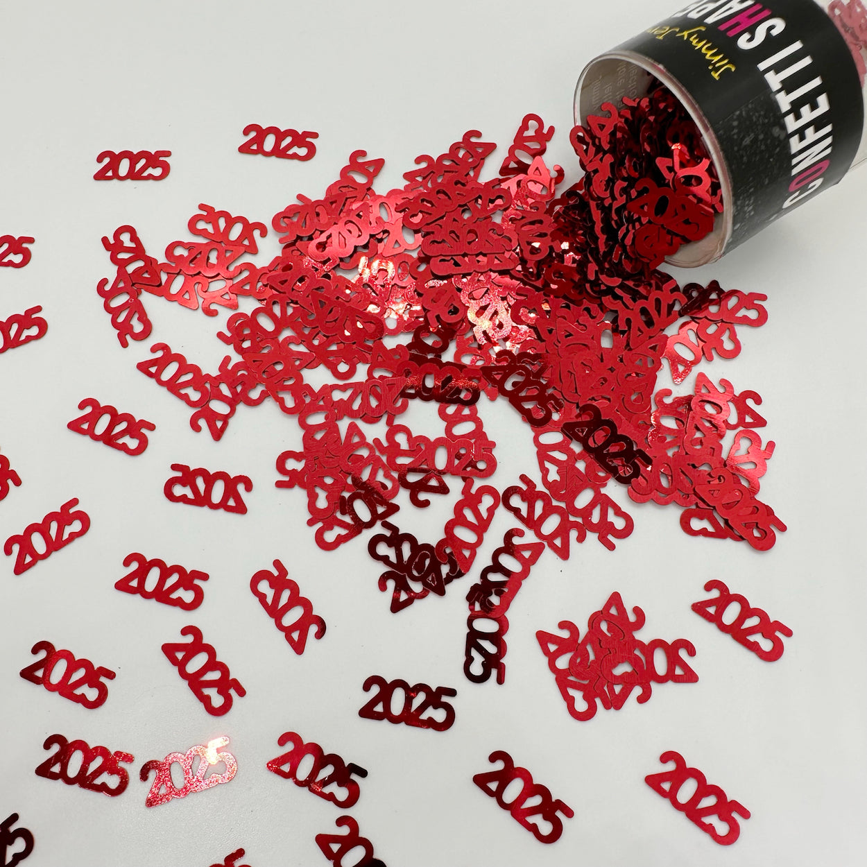 Confetti Year 2025 Black, Red