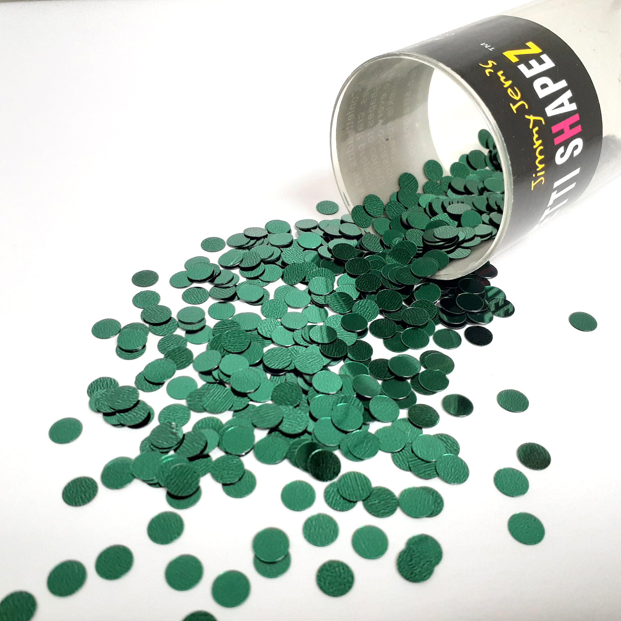 Confetti Circle 1/4" Green, Green Hunter