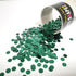 Confetti Circle 1/4" Black, Green Hunter