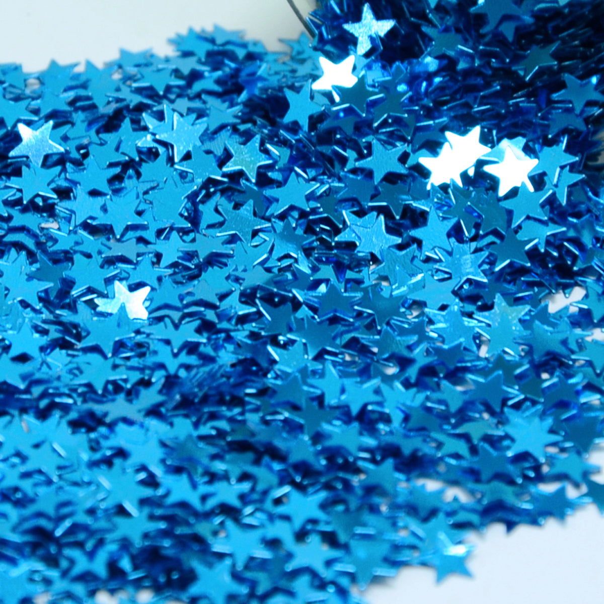 Confetti Star 1/4" Blue Navy, Blue Sky