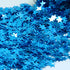 Confetti Star 1/4" Blue Sky, Silver