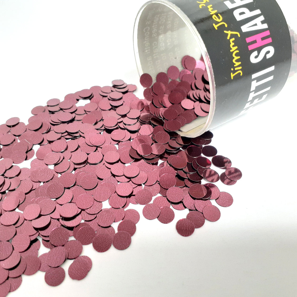 Confetti Circle 1/4" Burgundy, Green