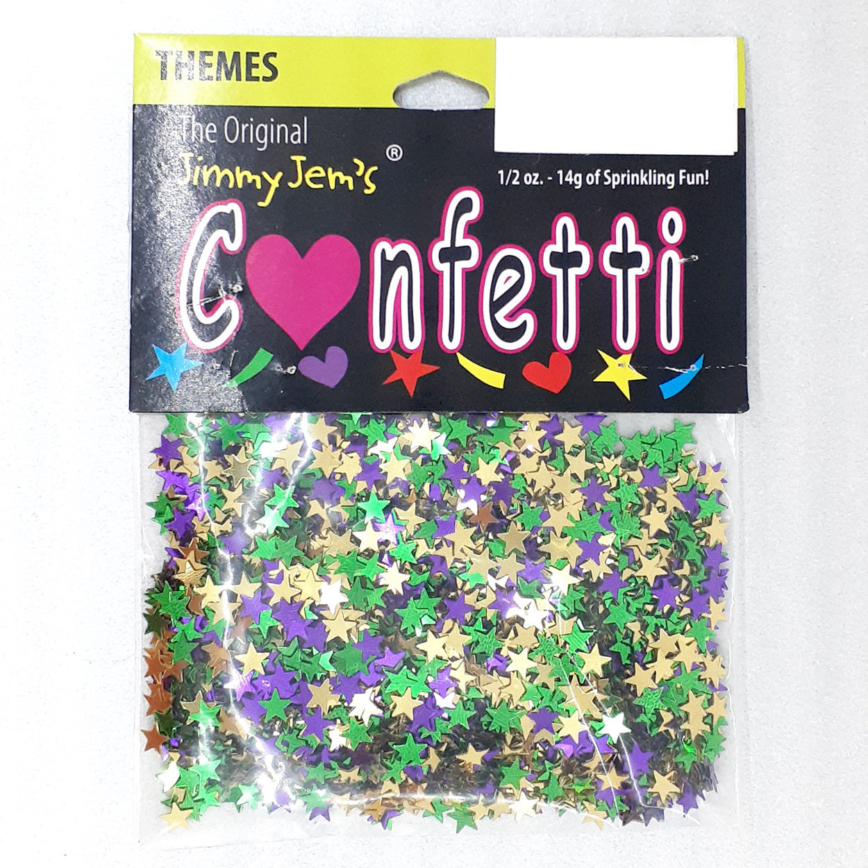 Confetti Star 1/4" Mardi Gras Mix 