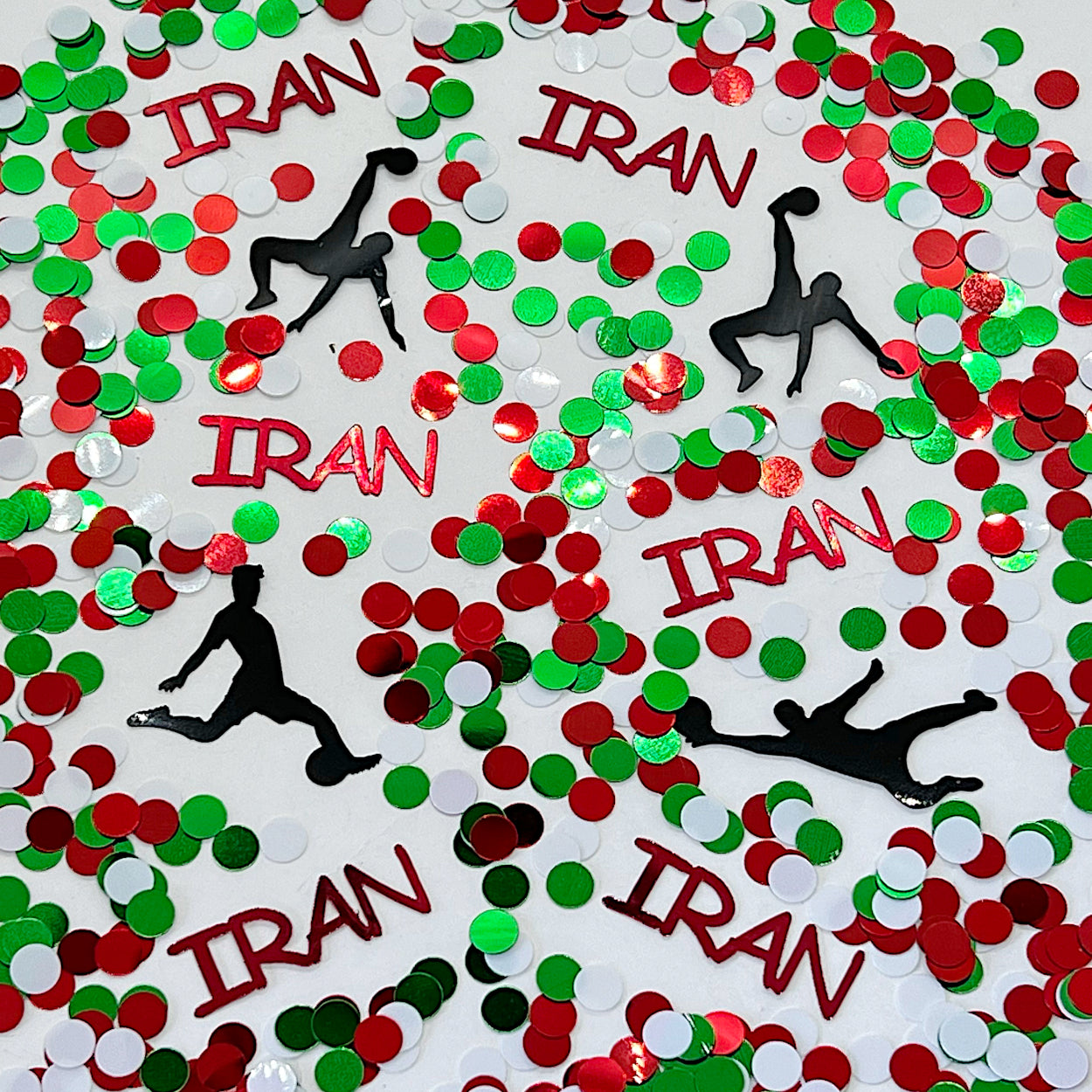 IRAN, Player, Ball Green, Red, White