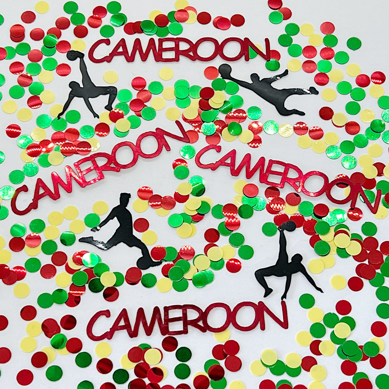 CAMEROON, Player, Ball Green, Red, Yellow