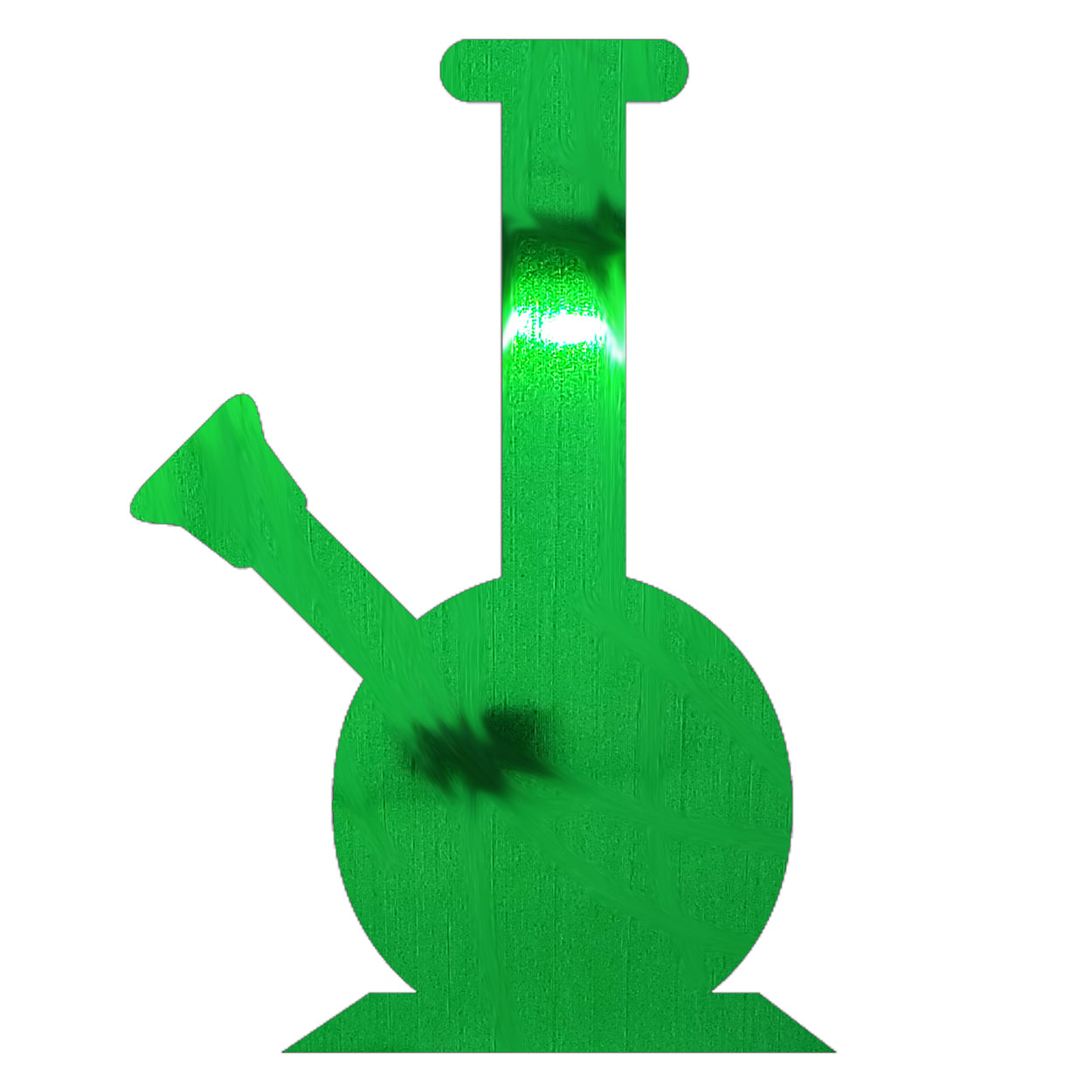 Custom-Bigs 2" & 5" - BONG  Green