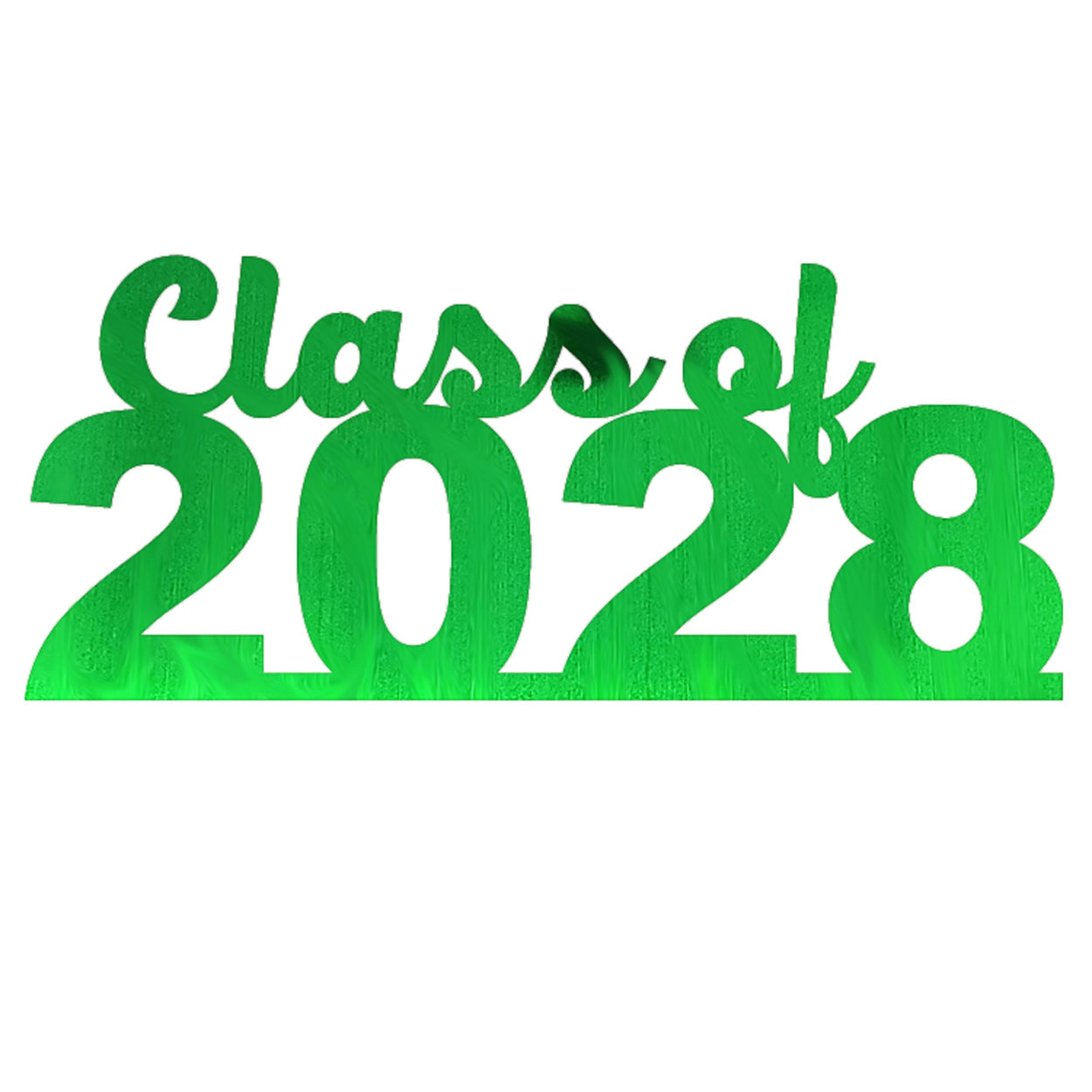 Custom-Bigs 2" & 5" - CLASS OF 2028 Green