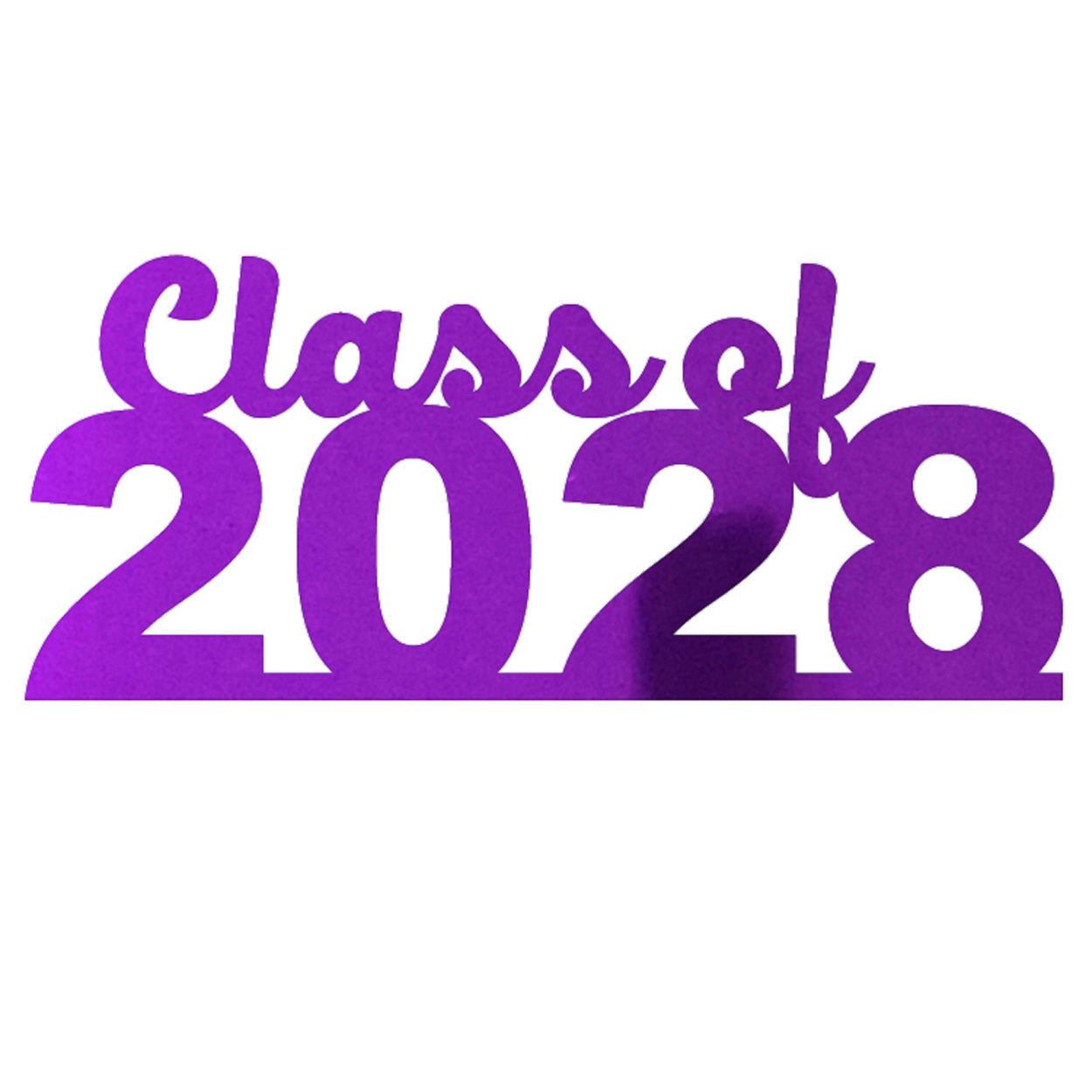 Custom-Bigs 2" & 5" - CLASS OF 2028 Purple