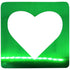 Custom-Bigs 2" & 5" - FRAME HEART Green