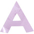 Custom-Bigs 2" & 5" - LETTER A Pink