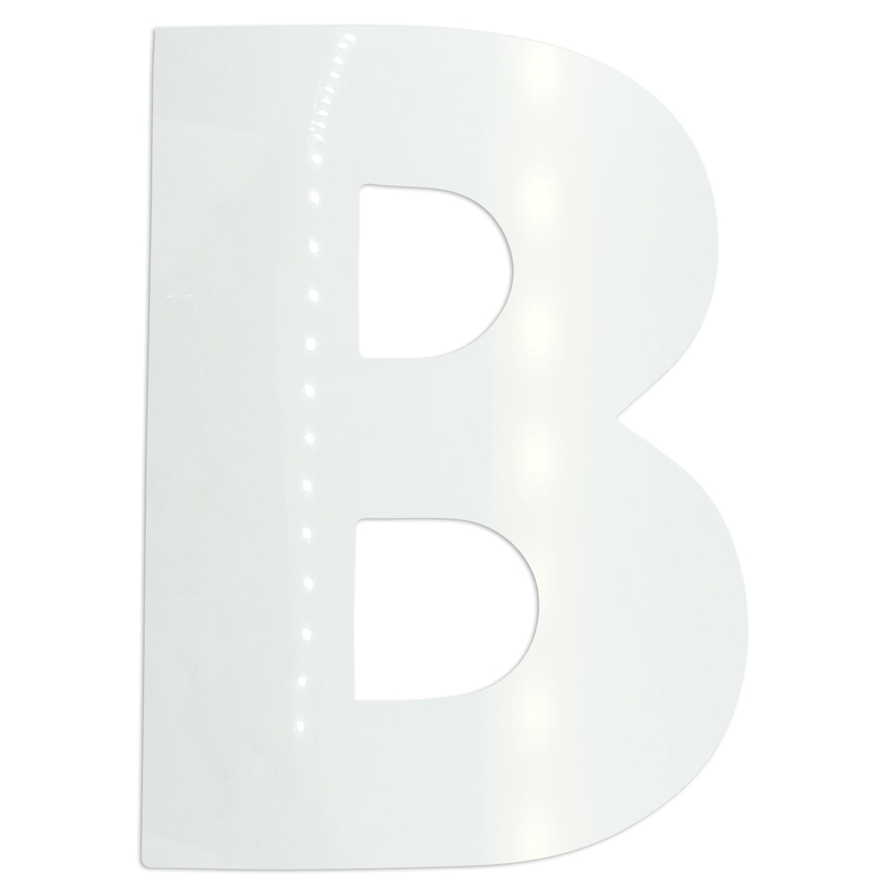 Custom-Bigs 2" & 5" - LETTER B White