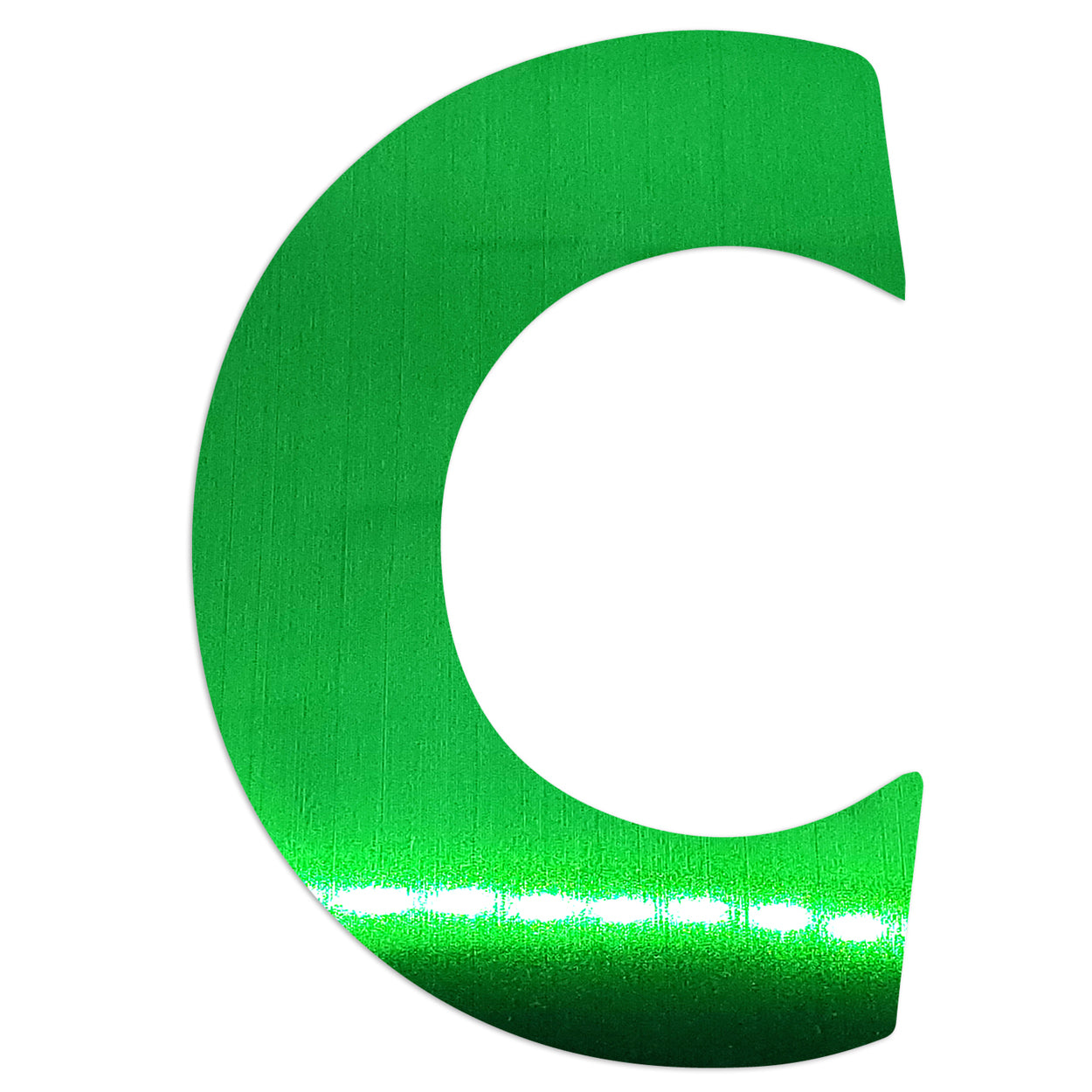 Custom-Bigs 2" & 5" - LETTER C Green