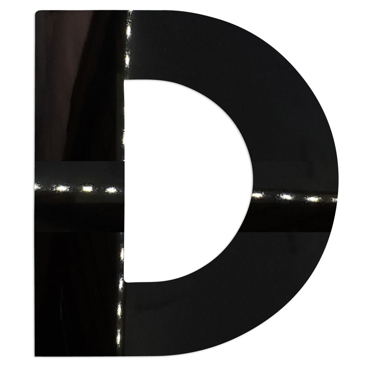 Custom-Bigs 2" & 5" - LETTER D Black