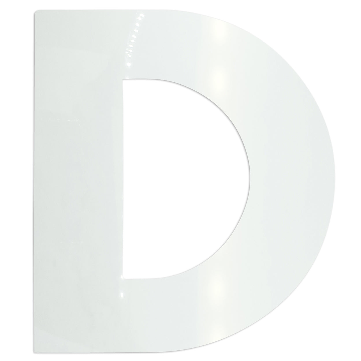 Custom-Bigs 2" & 5" - LETTER D White