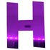 Custom-Bigs 2" & 5" - LETTER H Purple