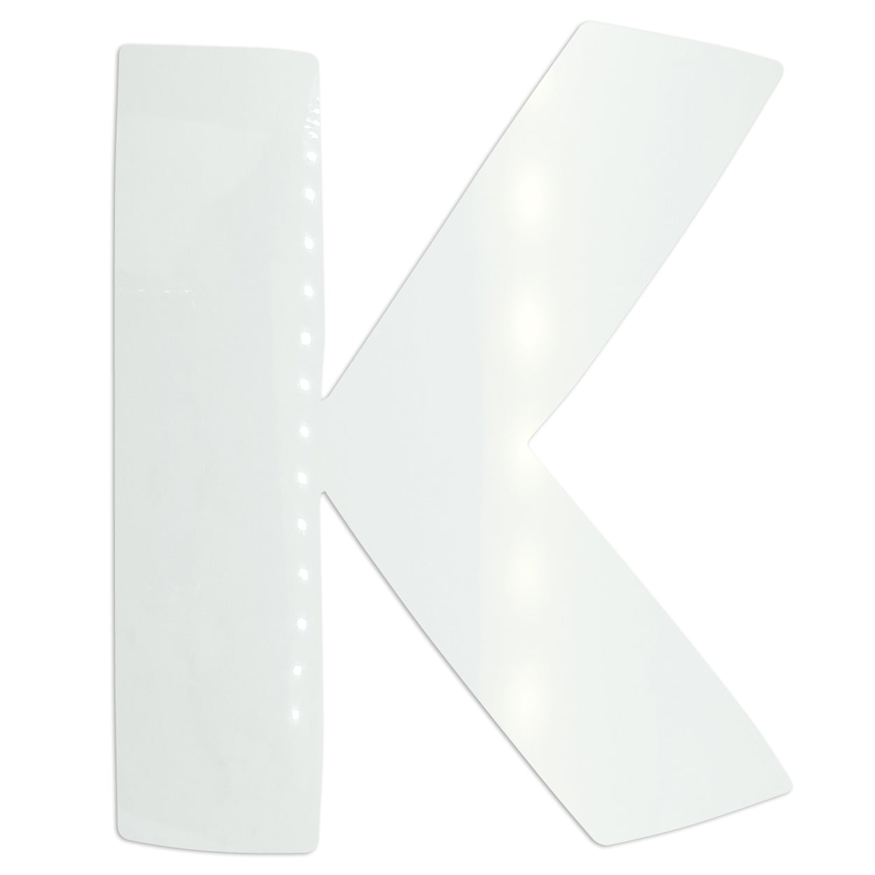 Custom-Bigs 2" & 5" - LETTER K White