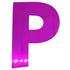 Custom-Bigs 2" & 5" - LETTER P Fuchsia