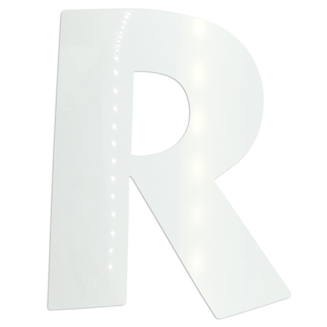 Custom-Bigs 2" & 5" - LETTER R White